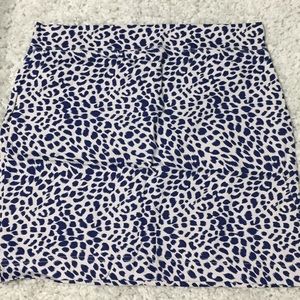 Victoria’s Secret blue patterned mini skirt